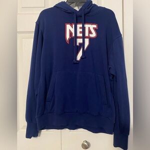Nike New Jersey Nets Hoodie Mens Medium Pullover 75th Anniversary NBA DURANT 7